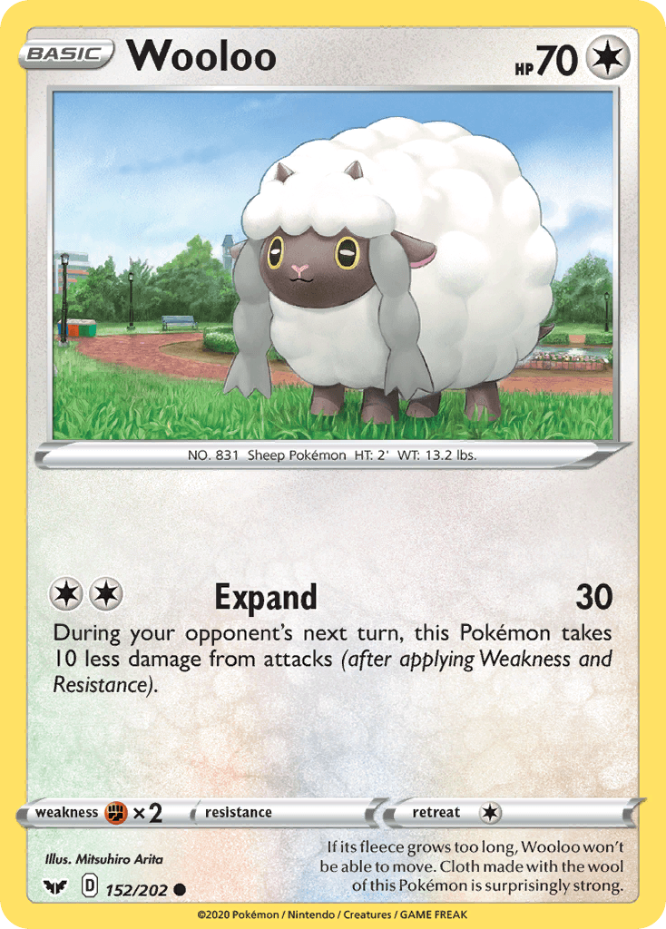 Wooloo, carta 152 de Sword & Shield