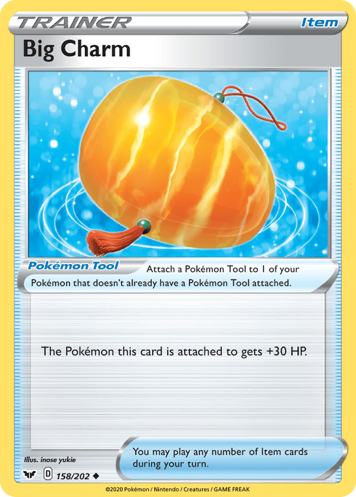 Big Charm, carta 158 de Sword & Shield