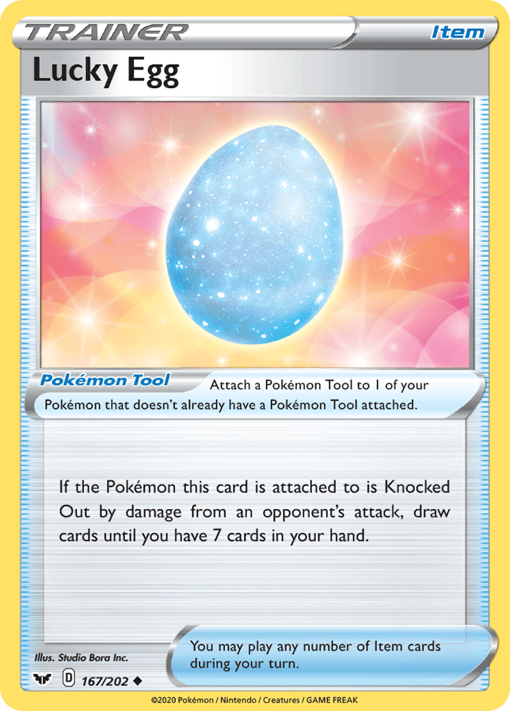 Lucky Egg, carta 167 de Sword & Shield