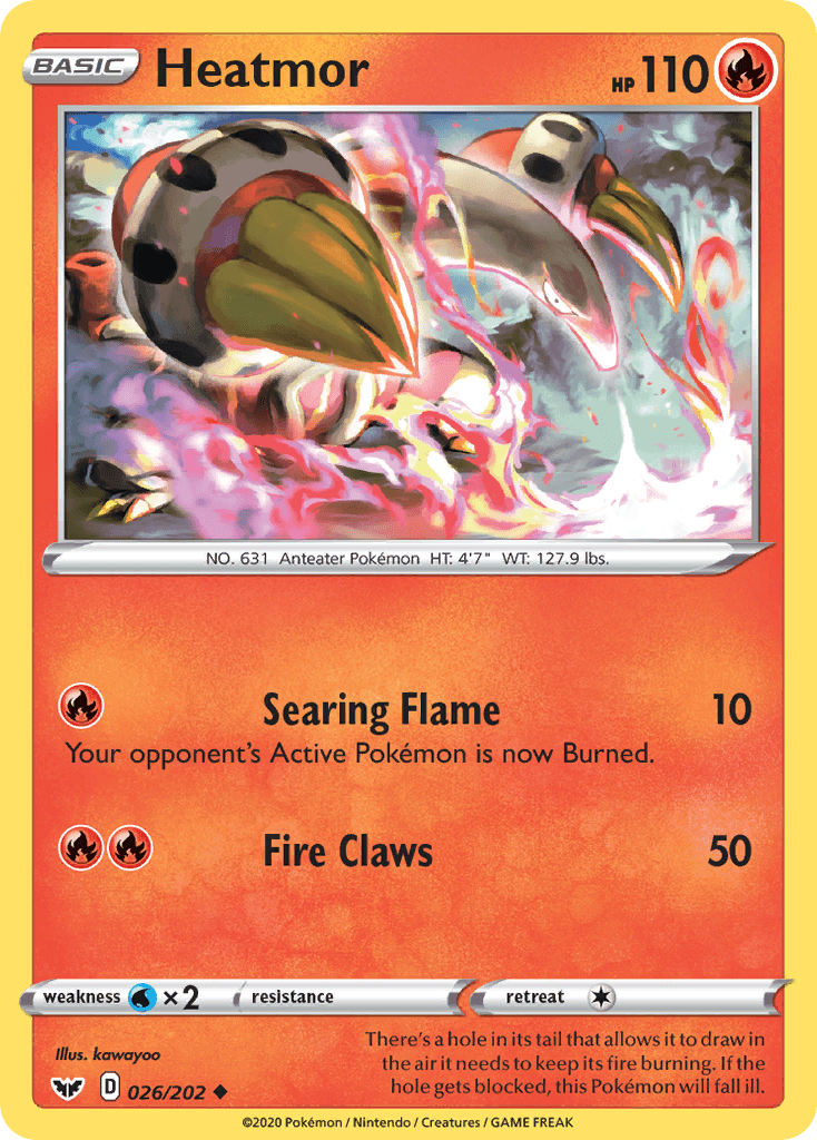 Heatmor, carta 26 de Sword & Shield