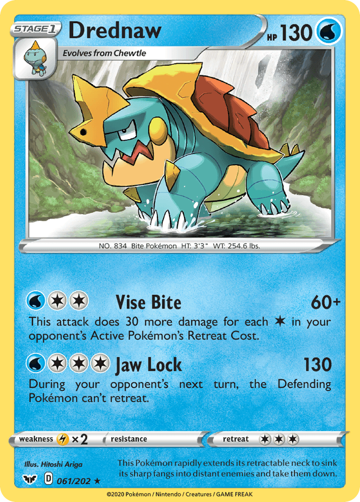 Drednaw, carta 61 de Sword & Shield