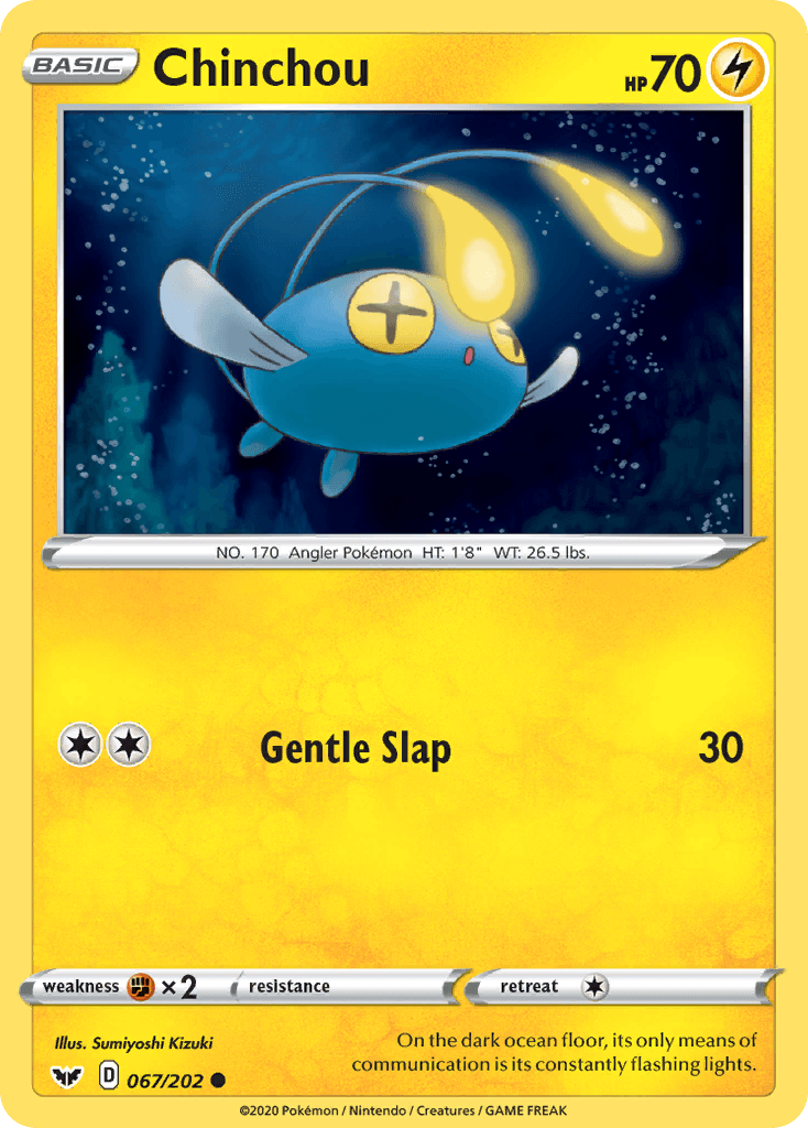 Chinchou, carta 67 de Sword & Shield