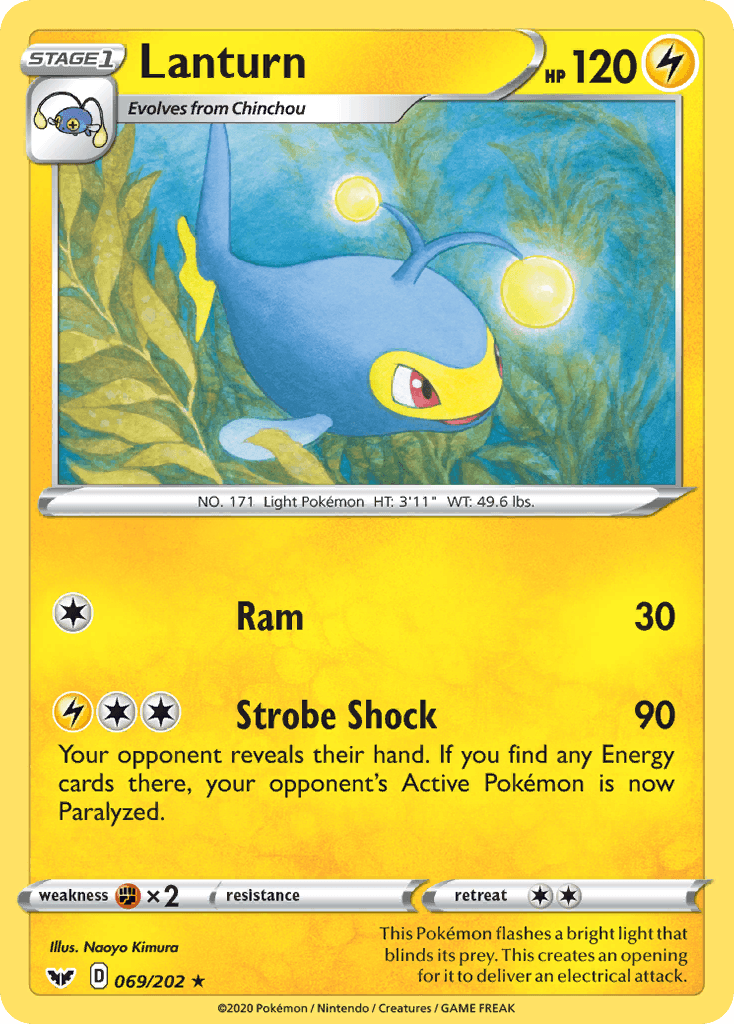 Lanturn, carta 69 de Sword & Shield
