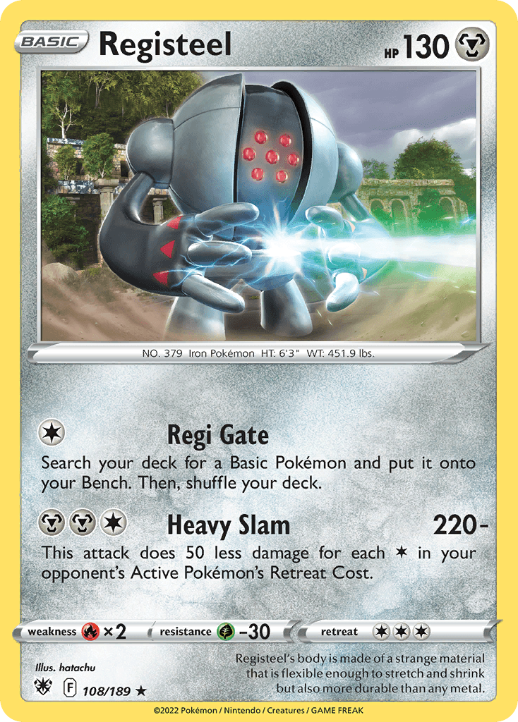 Registeel, carta 108 de Astral Radiance