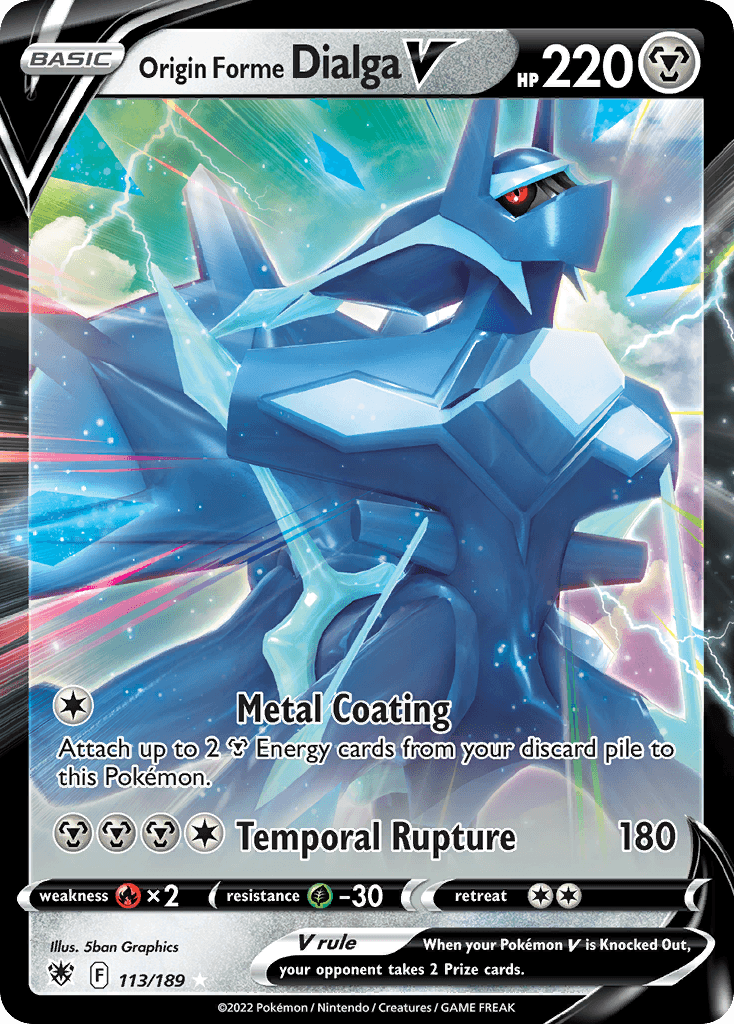 Origin Forme Dialga V, carta 113 de Astral Radiance