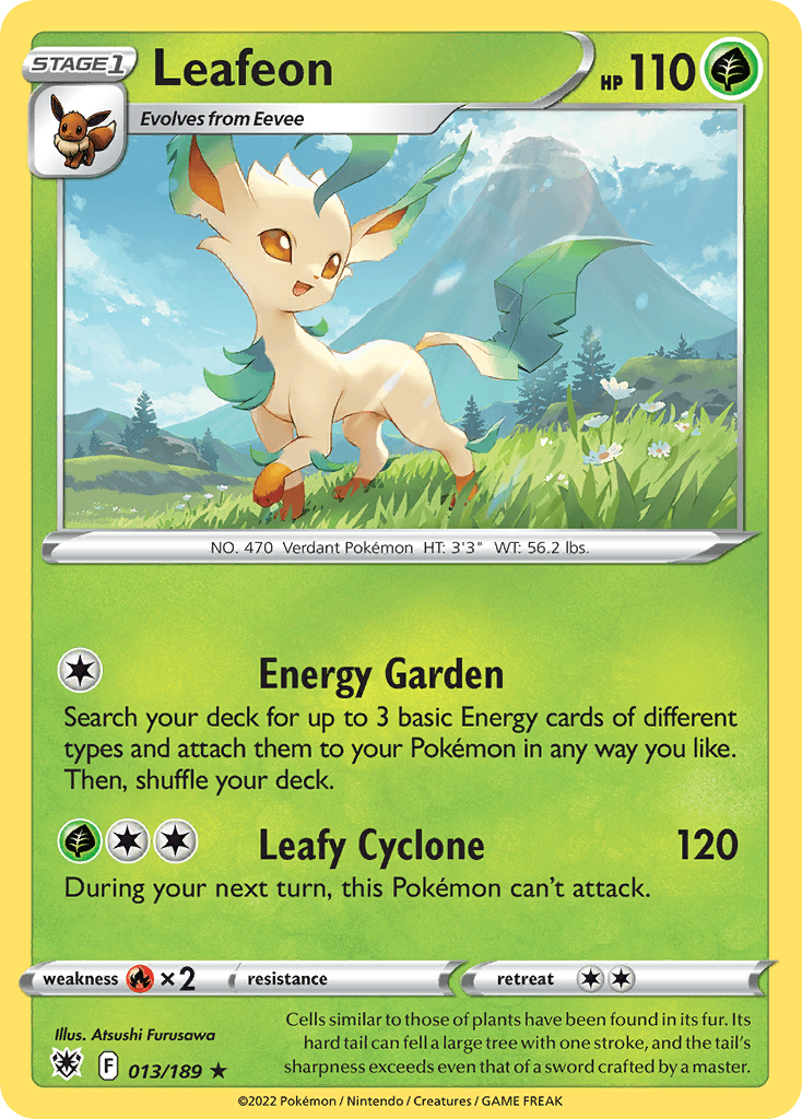 Leafeon, carta 013 de Astral Radiance