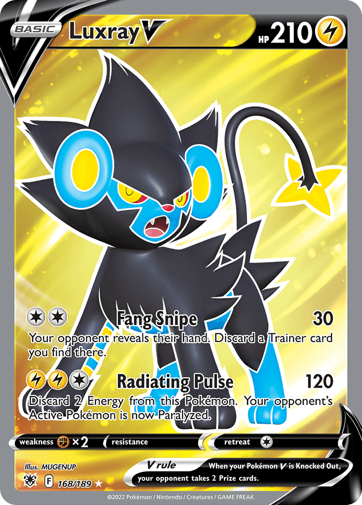 Luxray V, carta 168 de Astral Radiance