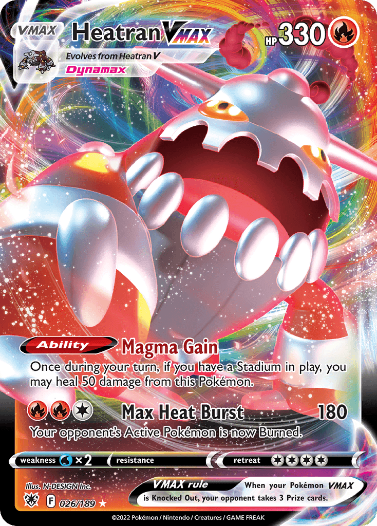 Heatran VMAX, carta 026 de Astral Radiance