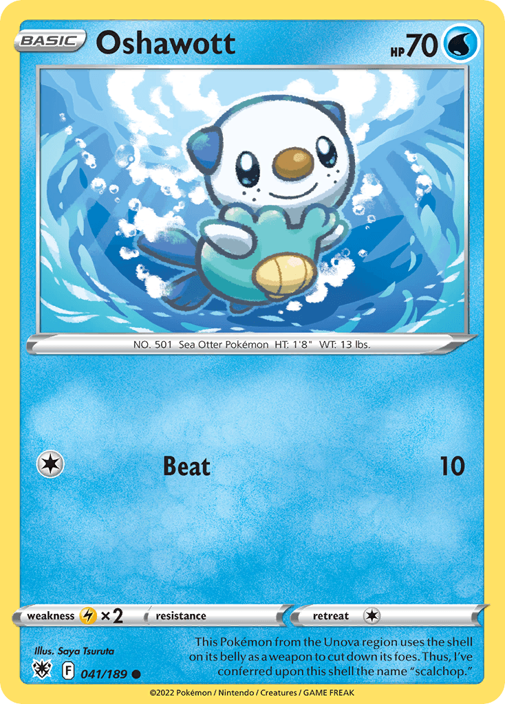 Oshawott, carta 041 de Astral Radiance
