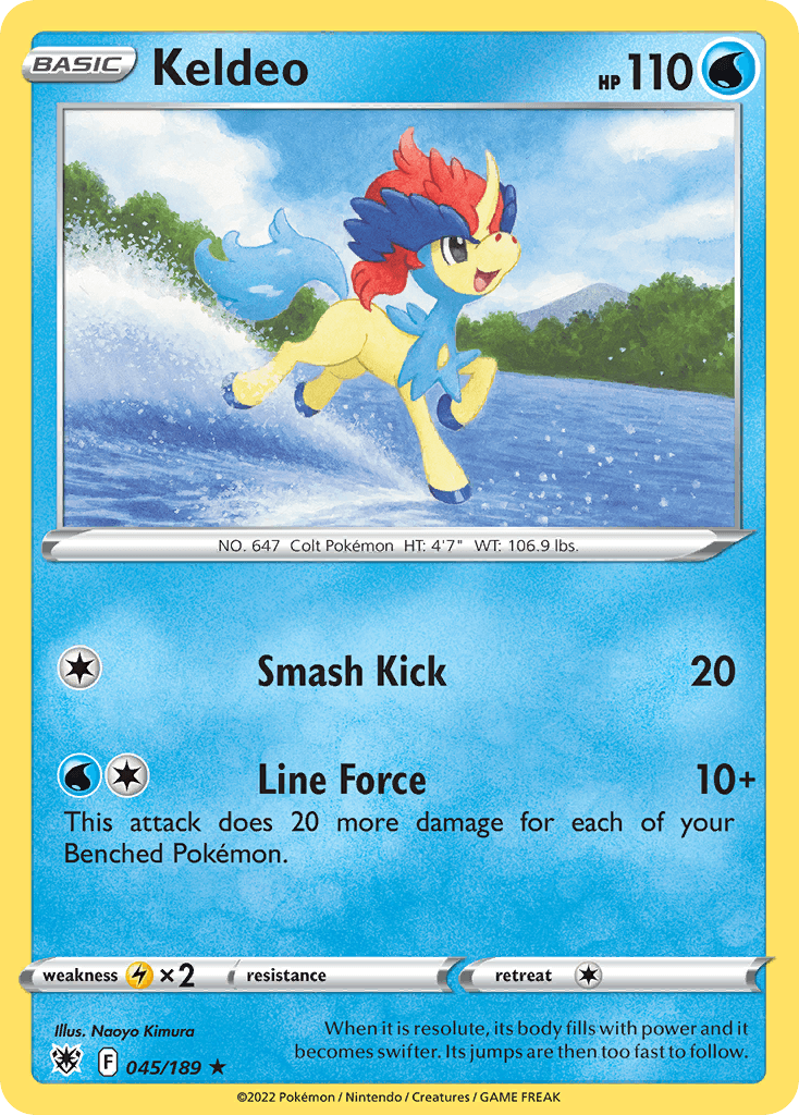 Keldeo, carta 045 de Astral Radiance