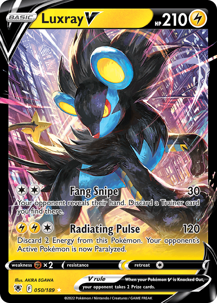 Luxray V, carta 050 de Astral Radiance