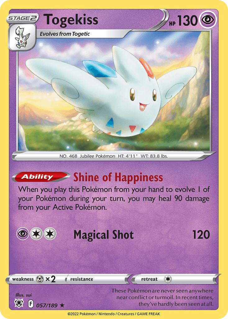 Togekiss, carta 057 de Astral Radiance