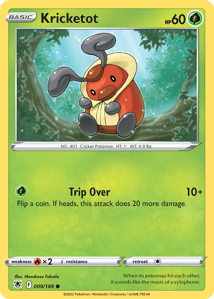 Kricketot, carta 009 de Astral Radiance