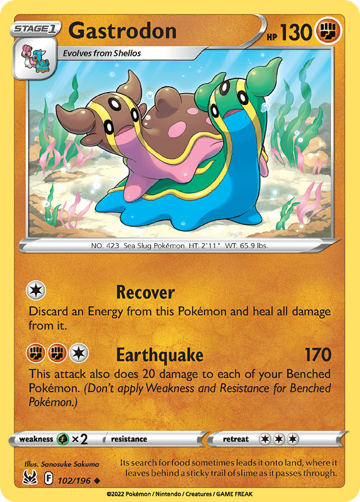 Gastrodon, carta 102 de Lost Origin