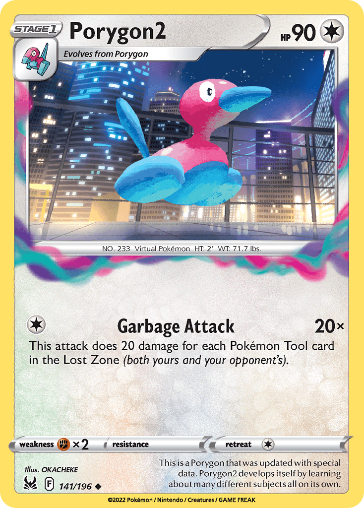 Porygon2, carta 141 de Lost Origin