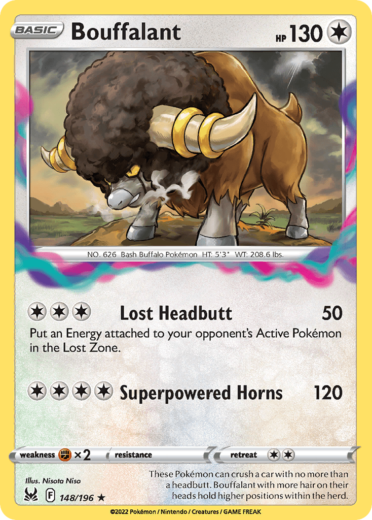 Bouffalant, carta 148 de Lost Origin