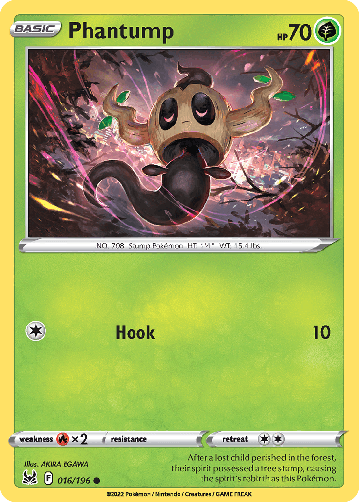 Phantump, carta 016 de Lost Origin