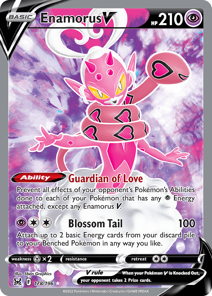 Enamorus V, carta 178 de Lost Origin