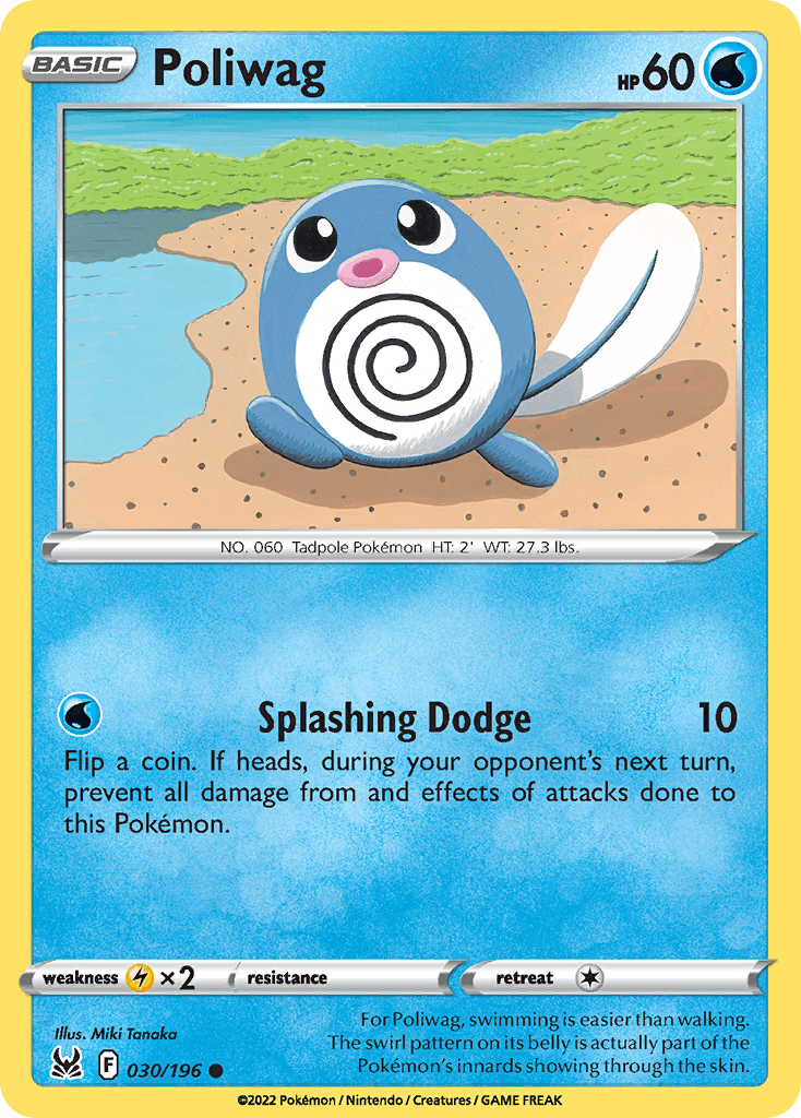 Poliwag, carta 030 de Lost Origin