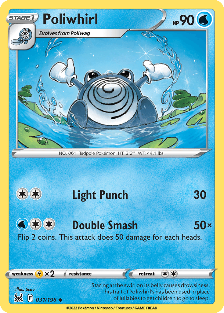 Poliwhirl, carta 031 de Lost Origin