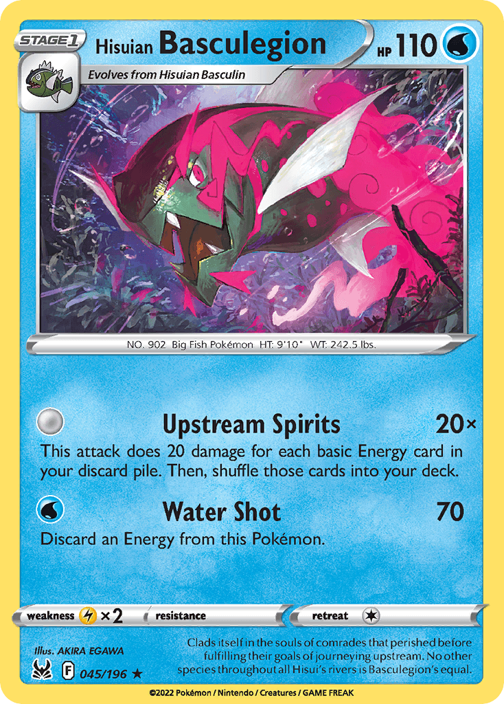 Hisuian Basculegion, carta 045 de Lost Origin