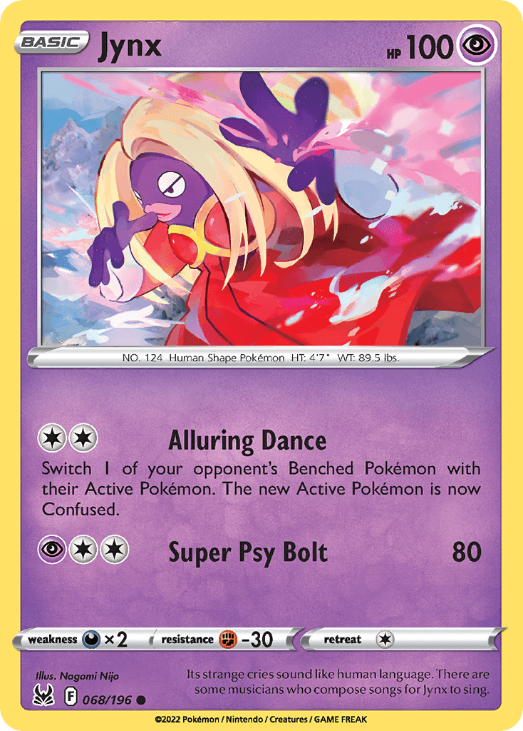 Jynx, carta 068 de Lost Origin