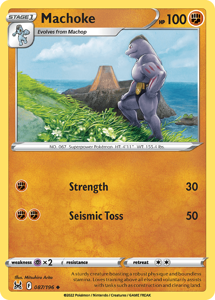 Machoke, carta 087 de Lost Origin