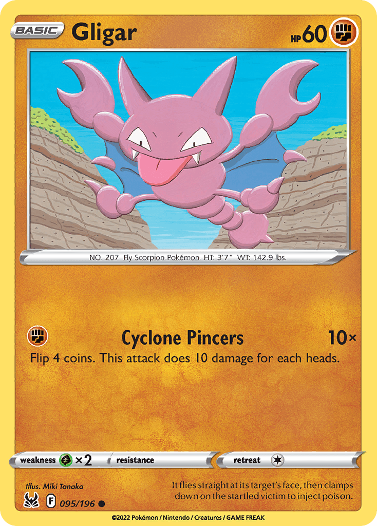 Gligar, carta 095 de Lost Origin