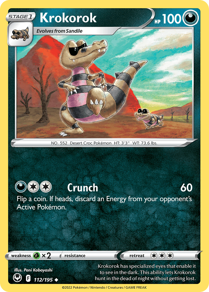 Krokorok, carta 112 de Silver Tempest