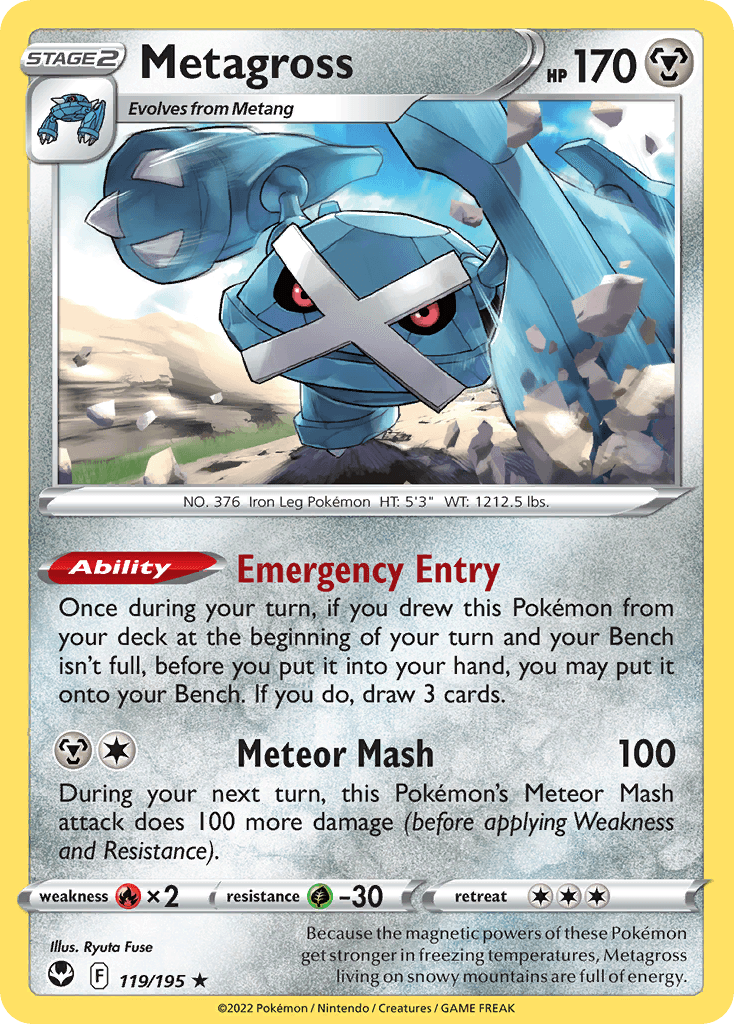 Metagross, carta 119 de Silver Tempest