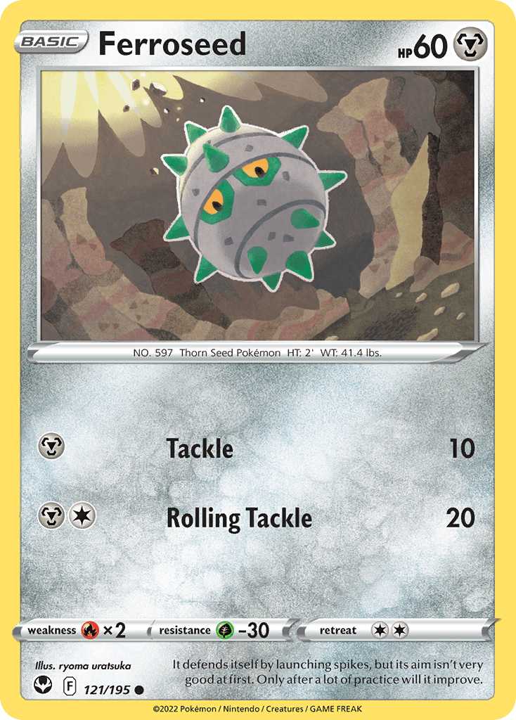 Ferroseed, carta 121 de Silver Tempest