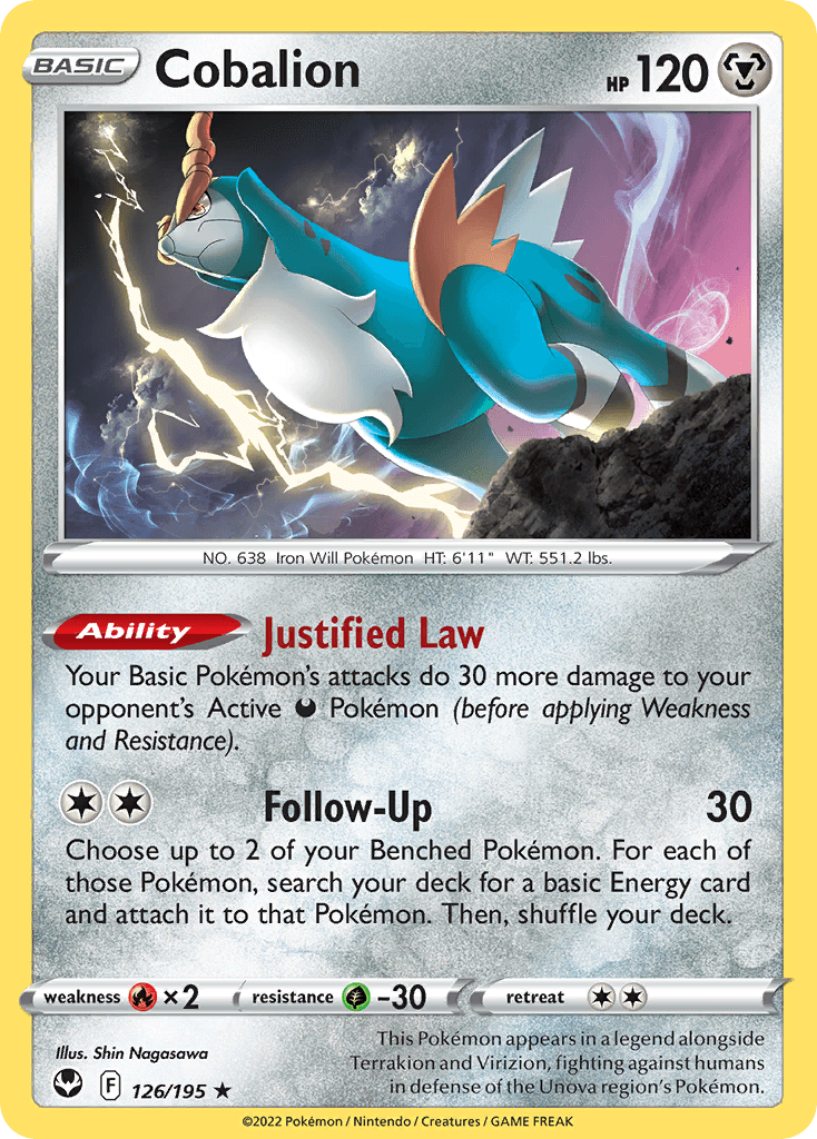 Cobalion, carta 126 de Silver Tempest