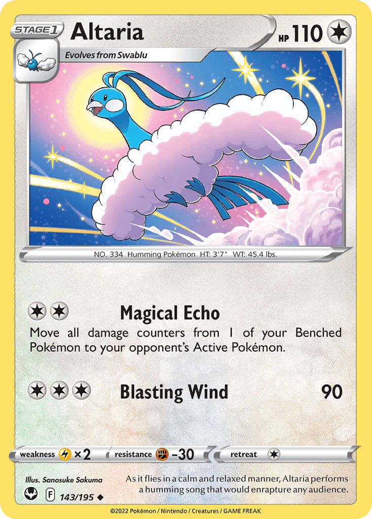 Altaria, carta 143 de Silver Tempest