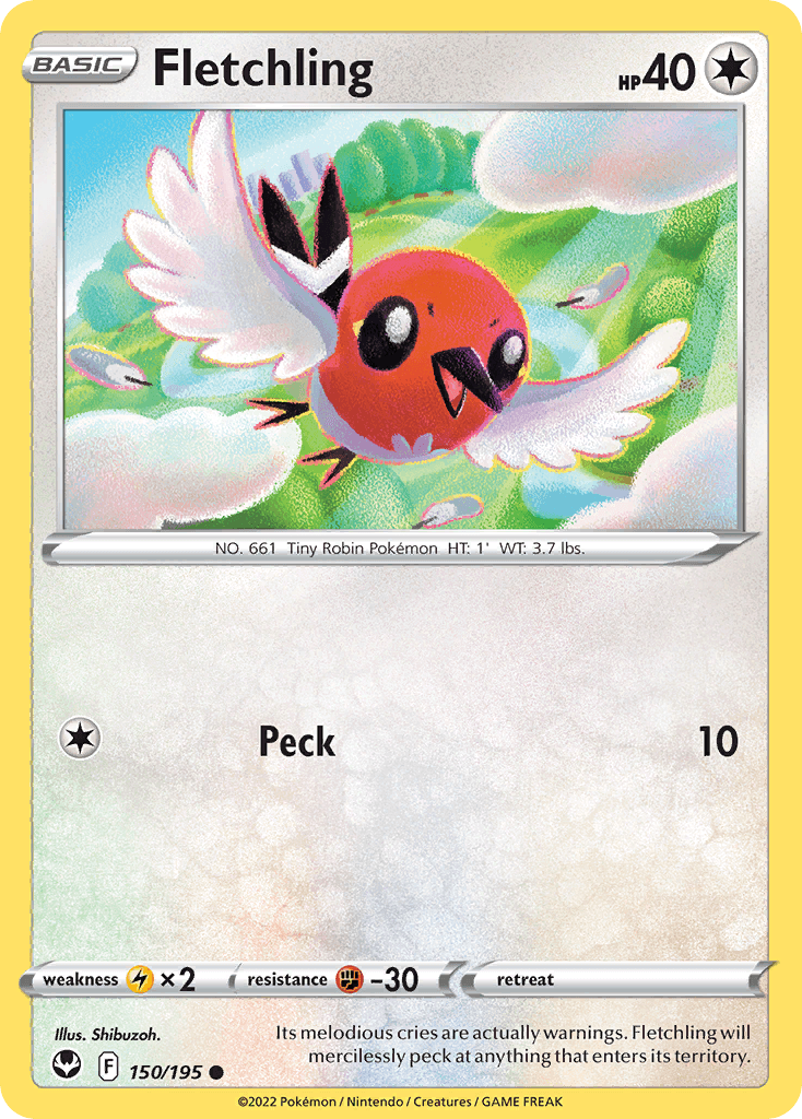 Fletchling, carta 150 de Silver Tempest