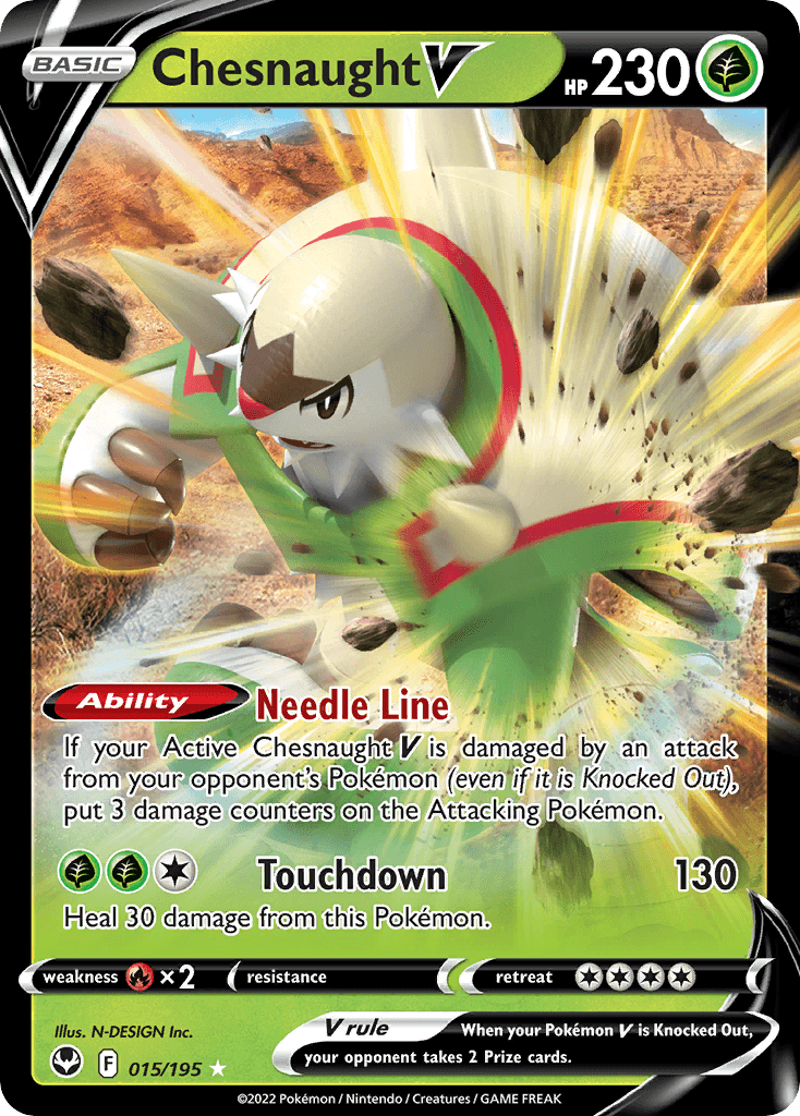 Chesnaught V, carta 015 de Silver Tempest