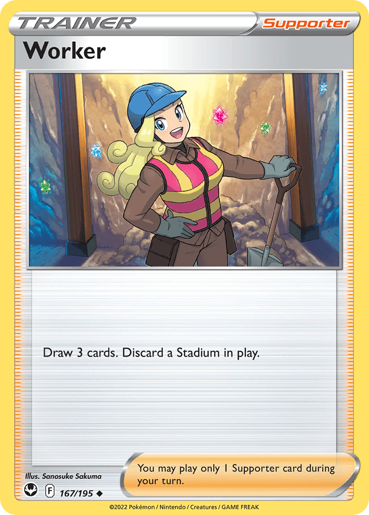 Worker, carta 167 de Silver Tempest