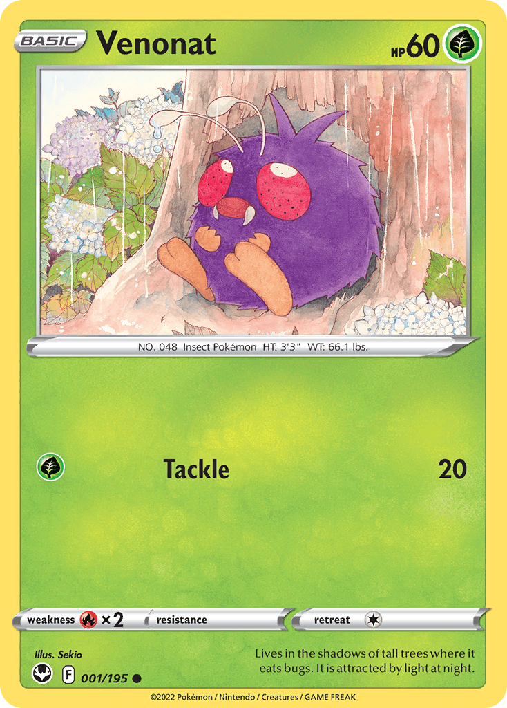 Venonat, carta 001 de Silver Tempest