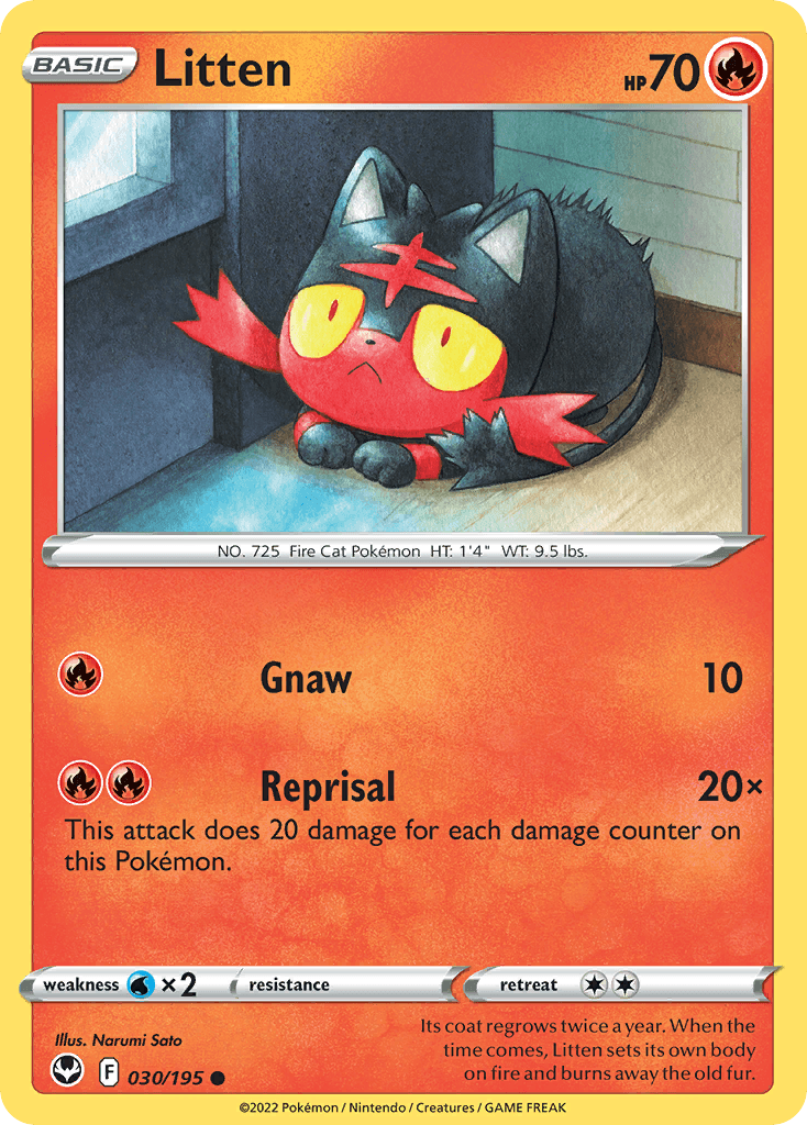 Litten, carta 030 de Silver Tempest