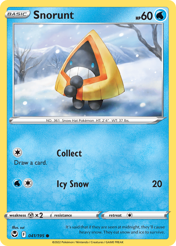 Snorunt, carta 041 de Silver Tempest