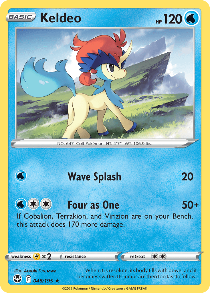 Keldeo, carta 046 de Silver Tempest