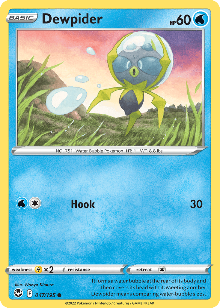 Dewpider, carta 047 de Silver Tempest