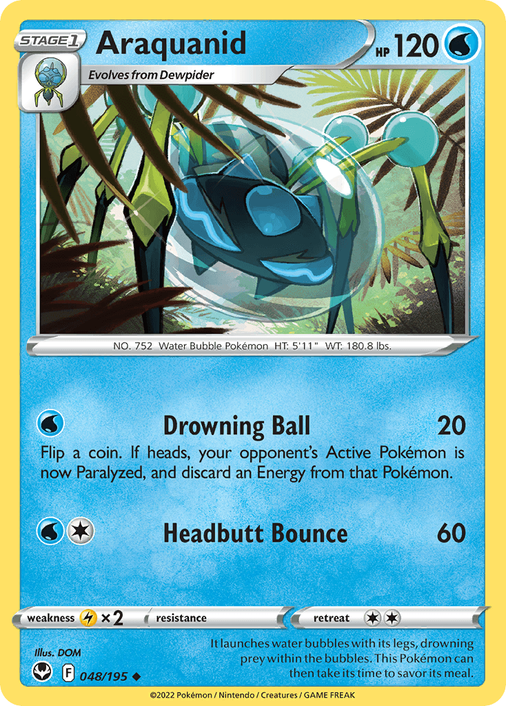 Araquanid, carta 048 de Silver Tempest