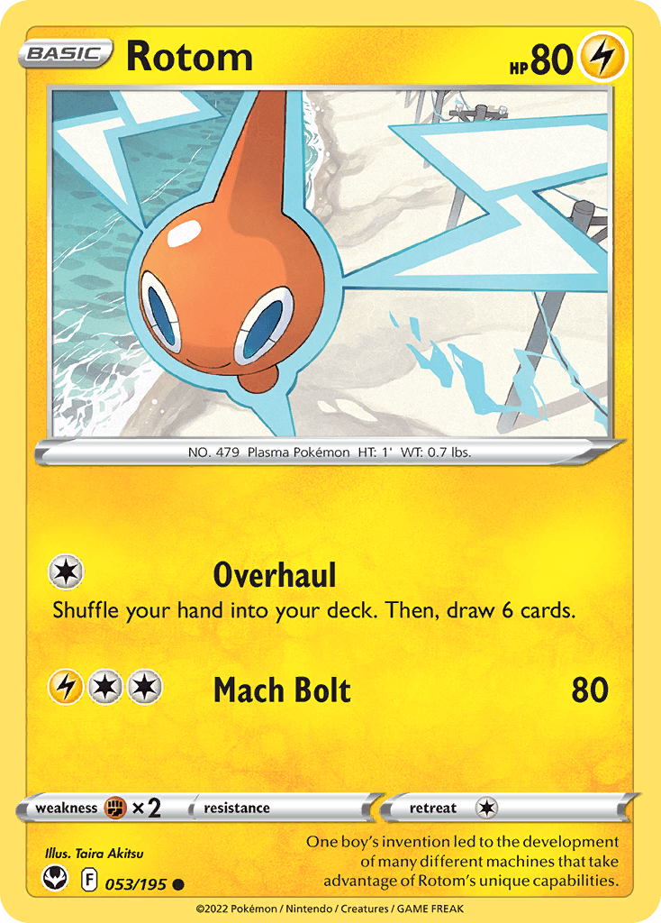 Rotom, carta 053 de Silver Tempest