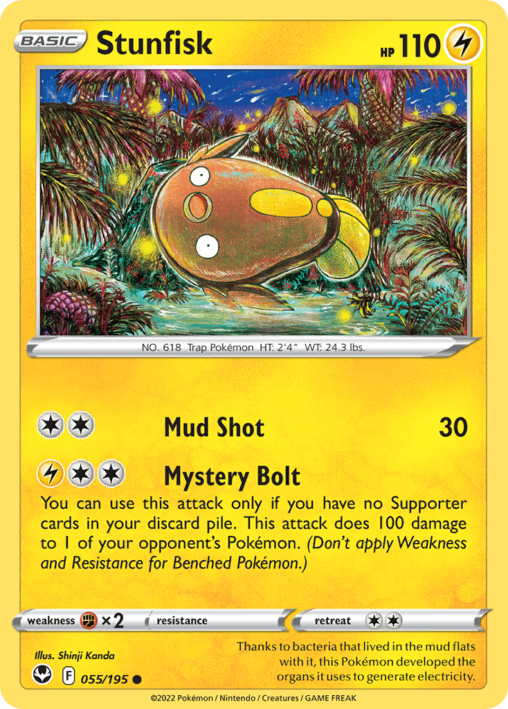 Stunfisk, carta 055 de Silver Tempest