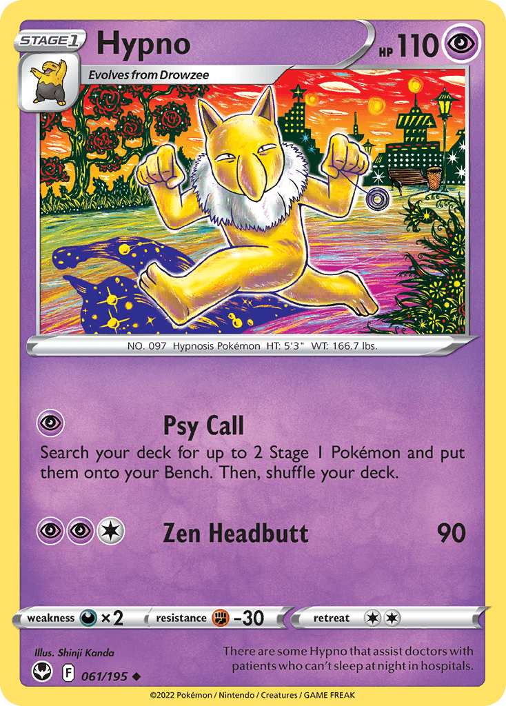Hypno, carta 061 de Silver Tempest