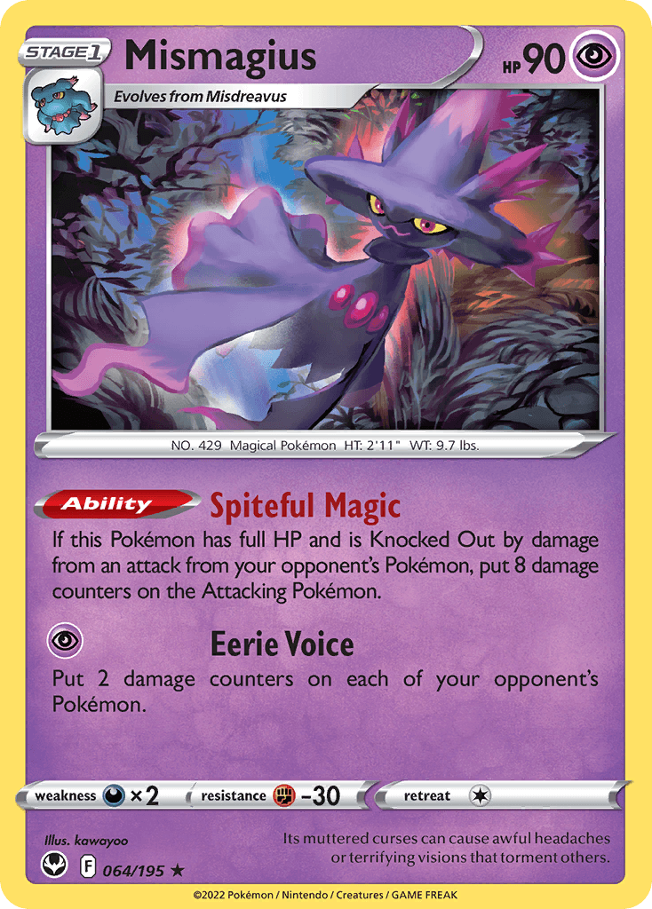 Mismagius, carta 064 de Silver Tempest
