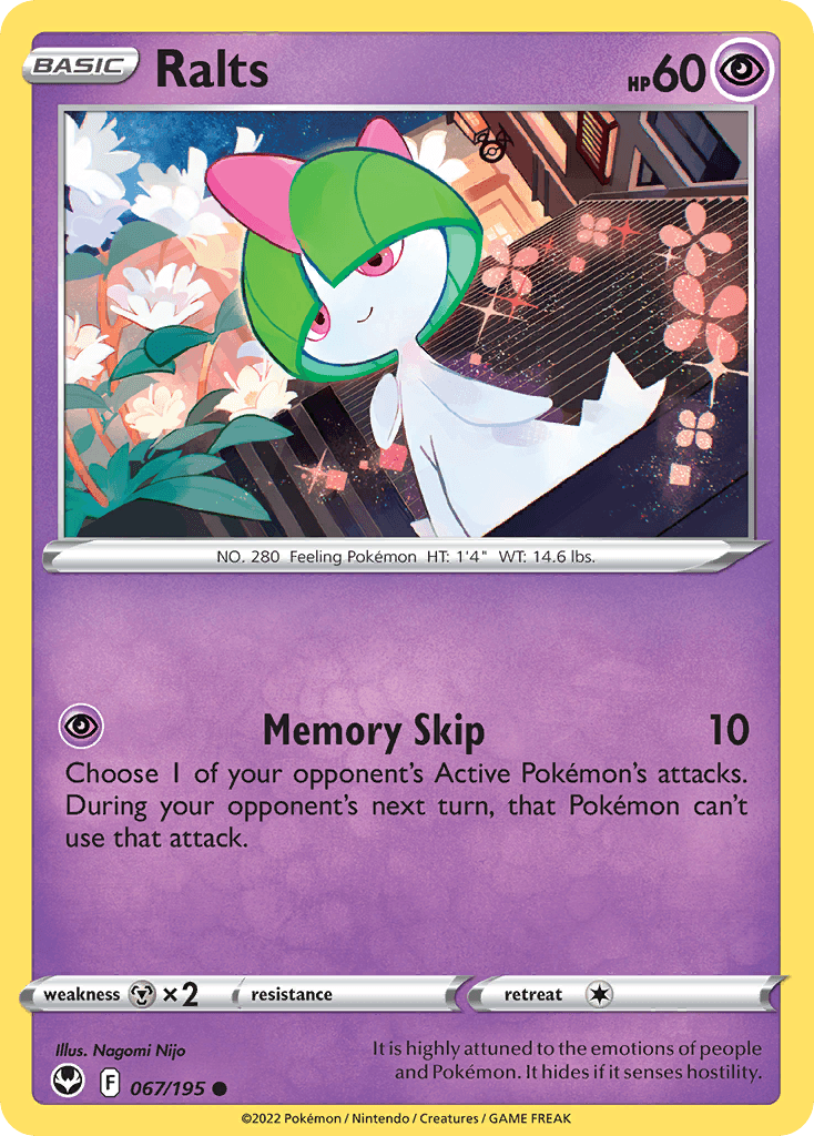 Ralts, carta 067 de Silver Tempest