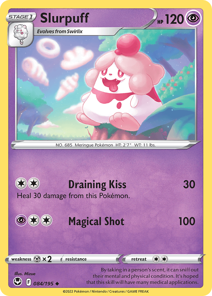 Slurpuff, carta 084 de Silver Tempest