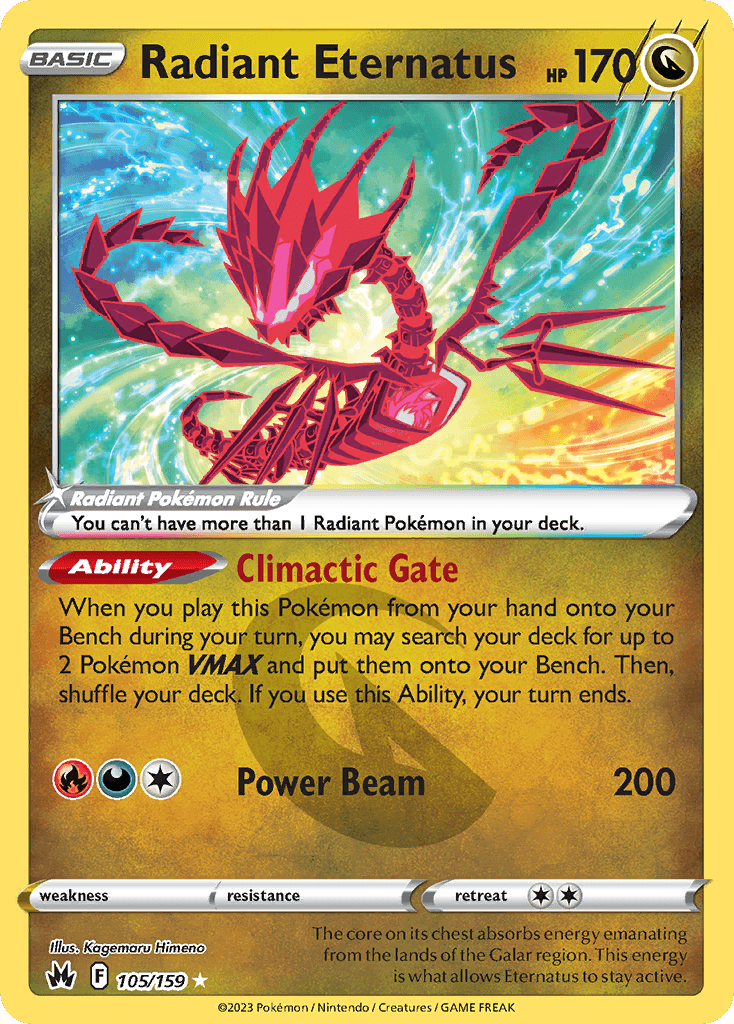Radiant Eternatus, carta 105 de Crown Zenith