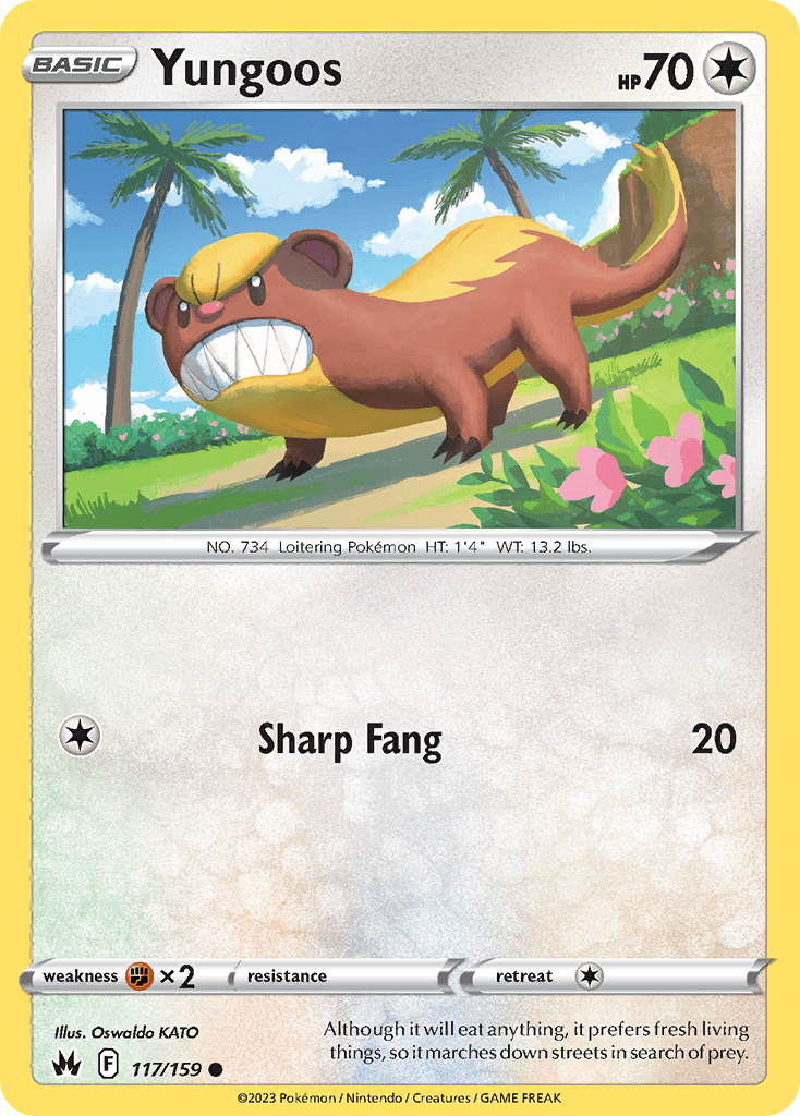 Yungoos, carta 117 de Crown Zenith